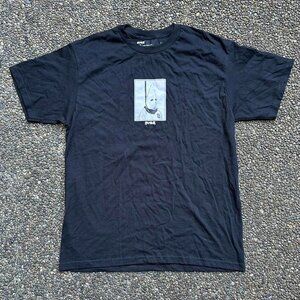 Men's Black and Navy T-shirt